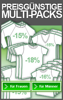 g&uuml;nstige T-Shirts, Sweatshirts und Unterw�sche 3er- und 5er-Packs