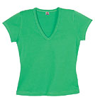 V-Neck T-Shirt Mandy kelly-green