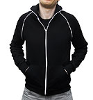 California Fleece Track Jacket schwarz-weiss
