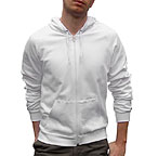 California Fleece Zip Hoody weiss