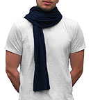 Unisex Sheer Jersey Schal navy