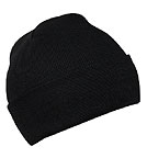 Strickm�tze mit breiter Krempe schwarz