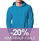 Organic Fashion Pullover Hoodie bright blue