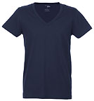Change V-Ausschnitt T-Shirt Ede - Biobaumwolle navy