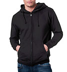 Organic Hooded Zip-Up CO2-Neutral schwarz M