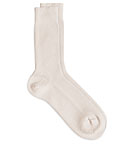 Schurwoll-Baumwoll-Socken natur