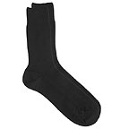 Schurwoll-Baumwoll-Socken schwarz