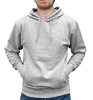 Organic Fashion Pullover Hoodie heather grey
