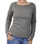 Raglan Langarmshirt aus fairem Handel - stone Raglan Langarmshirt aus fairem Handel - stone