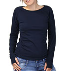 Raglan Langarmshirt aus fairem Handel - navy Raglan Langarmshirt aus fairem Handel - navy