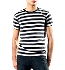 Striped T-Shirt schwarz-weiss