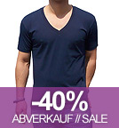 SOLU Deep V-Neck Jersey T-Shirt navy