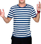 Striped T-Shirt blau-weiss