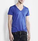Change V-Ausschnitt T-Shirt Ede - Biobaumwolle royalblau