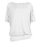 Stella Flows - Tencel-Shirt mit Fledermaus�rmeln - weiss M