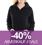 Ashley - Zip-Hoodie aus Biobaumwolle - schwarz