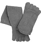 Zehensocken normal - Biobaumwolle grau