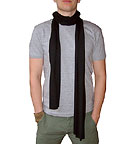 Gro�er Unisex Jersey Schal schwarz