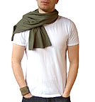 Gro�er Unisex Jersey Schal olive