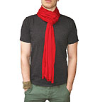 Gro�er Unisex Jersey Schal rot