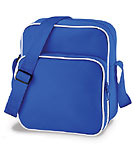 Retro Day Bag blau/weiss