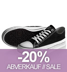 FAIRTRADE LoCut Sneaker Bio - schwarz-weiss