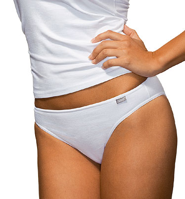 Stretch Cotton Brief - Damenslip weiss