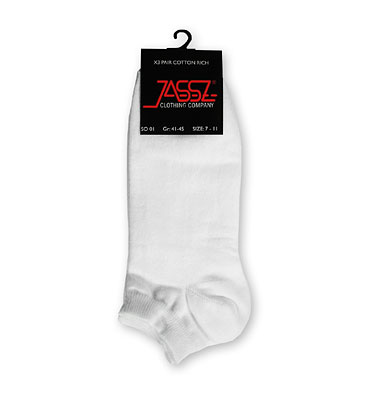 3er Pack Sneakersocken weiss