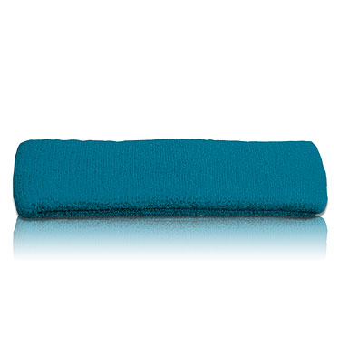 Frottee-Stirnband aqua