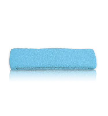 Frottee-Stirnband hellblau