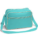 Bag Base Retro Schultertasche surf blue / sand