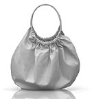 Cotton Canvas LA-Z Girl Side Pocket Bag silver