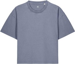 Vintage Boxy T-Shirt aus Bio-Baumwolle - g. dyed blue grey