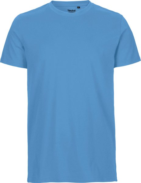 Fitted T-Shirt aus Fairtrade Bio-Baumwolle - dusty indigo