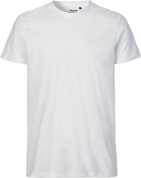 Fitted T-Shirt aus Fairtrade Bio-Baumwolle - weiss