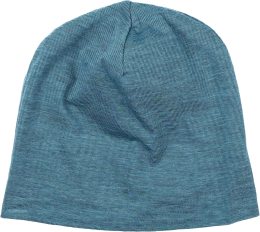Leichte Beanie aus Bio-Wolle und Bio-Baumwolle - harbour blue