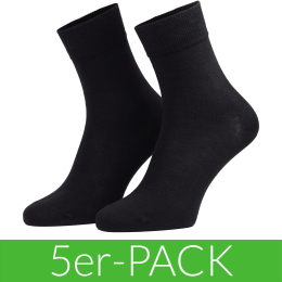 Socken aus Bio-Baumwolle - 5er-Pack - black