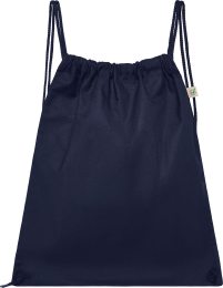 Organic Drawstring Gym Bag - french navy