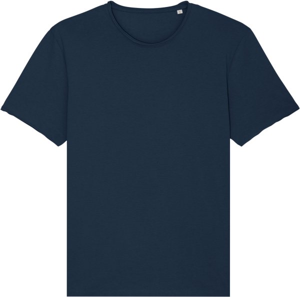 Raw Edge T-Shirt aus Bio-Baumwolle - french navy