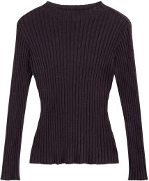 Fairtrade Strickpullover Namari - elderberry melange