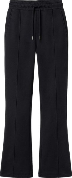 Organic Women's Flared Leg Sweatpants - black