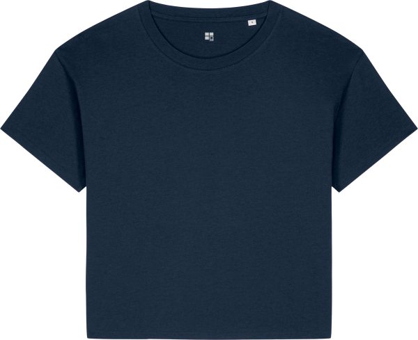 T-Shirt aus Bio-Baumwolle & Modal - french navy