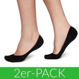 Ida Premium Steps - Füßlinge aus Nilit - 2er-Pack - black