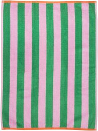 Frottee-Geschirrtuch aus Bio-Baumwolle - stripes/grün