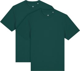 Heavy T-Shirt aus Bio-Baumwolle - 2er-Pack - glazed green