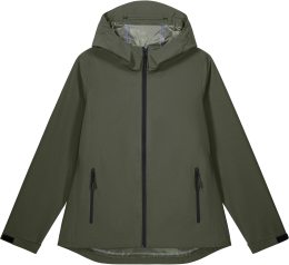 Damen Regenjacke aus recyceltem Polyester - khaki