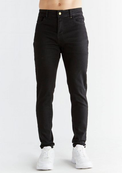 Skinny Fit Jeans aus Bio-Baumwolle & Modal - coal black
