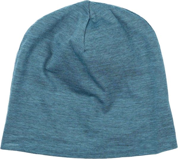 Leichte Beanie aus Bio-Wolle und Bio-Baumwolle - harbour blue