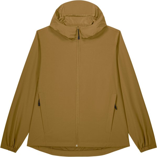 Windbreaker aus recyceltem Polyester - bronze