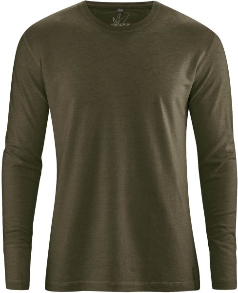 Longsleeve aus Hanf und Bio-Baumwolle - wolf